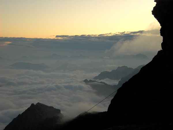 Morgenlicht an der Mannheimer Hütte
