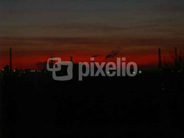 nacht über gelsenkirchen