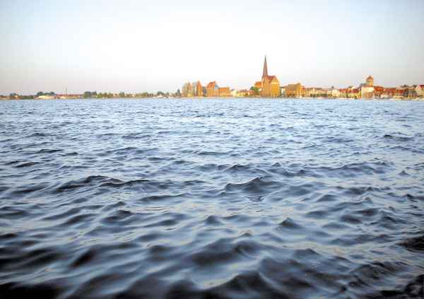 abendlicher Blick vom Gehlsdorfer Ufer