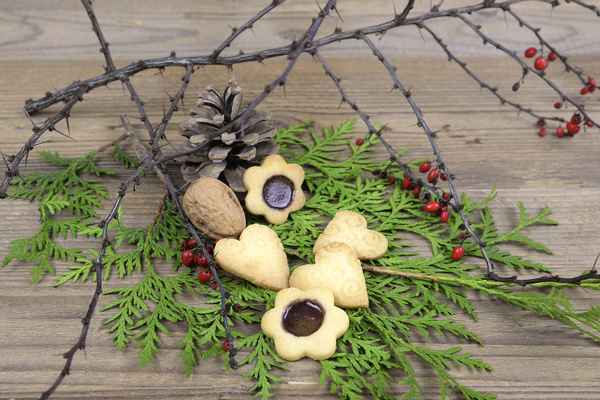 Butterkekse und Glaskekse