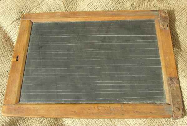 Schule früher - Schiefertafel