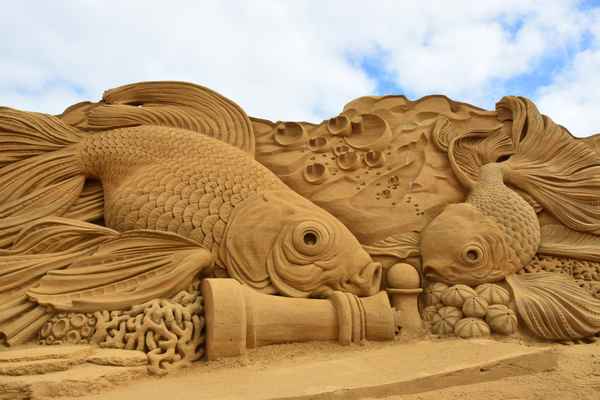 Sandskulpturen bei Søndervic (Dänemark) / 3