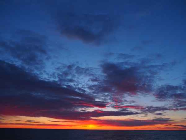 Abendhimmel über dem Skagerak