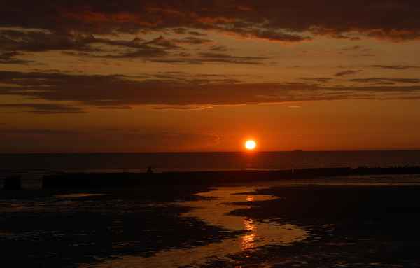 Sonnenuntergang an der Nordsee