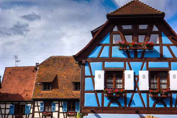 Fachwerk-Farben im Elsass
