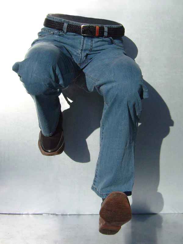 Rennende Jeanshose