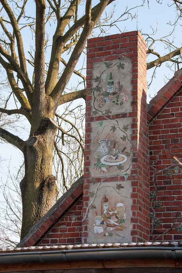 Verzierter Schornstein