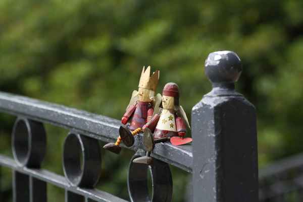 Zwei Engel auf der Brücke