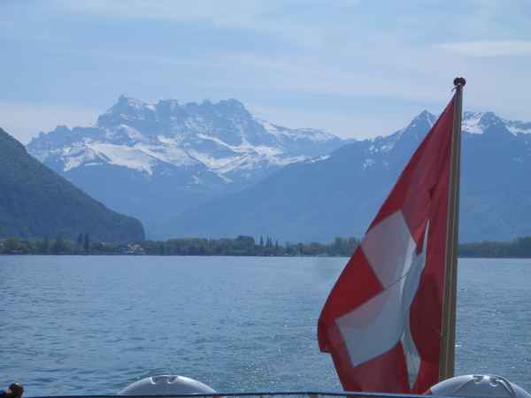 Genfersee mit Dent du Midi
