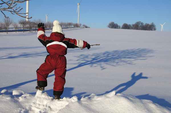 Schattenspiele im Winter