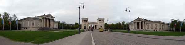 Panorama vom Königsplatz in München