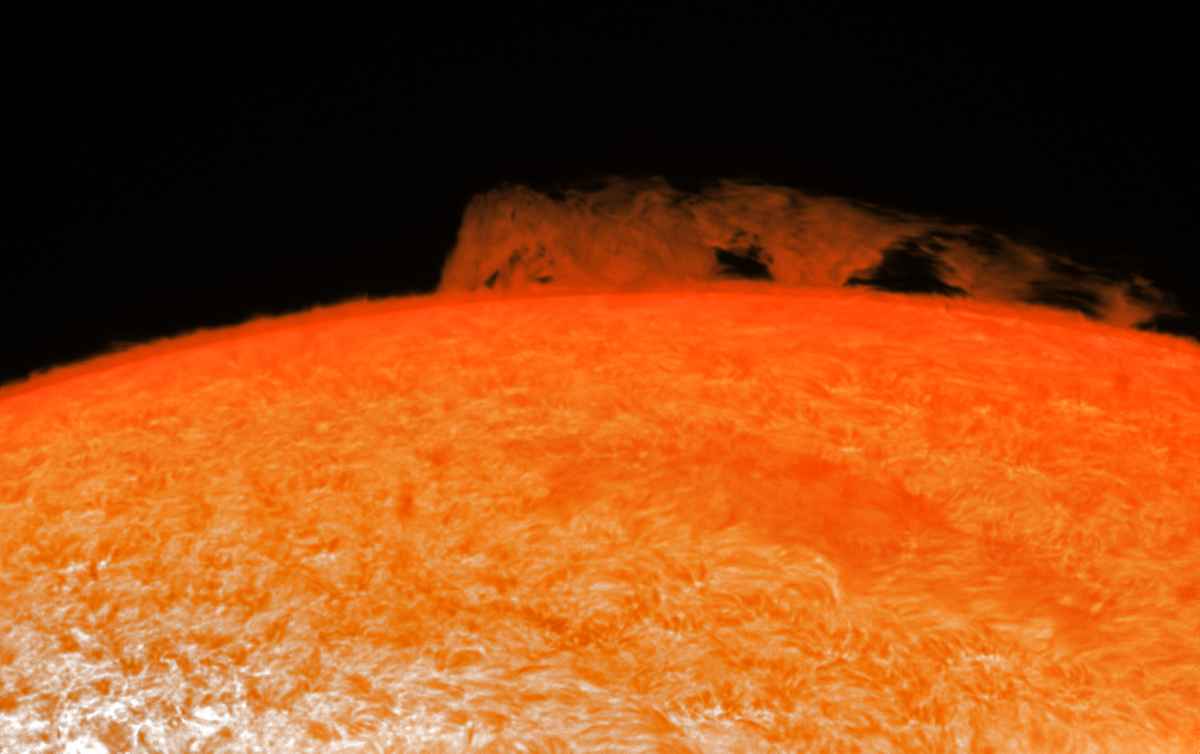 Sonnenprotuberanz am 7. August 2016