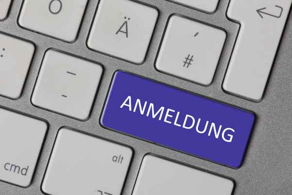 Anmeldung (blau)