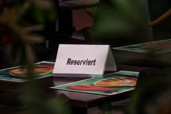 Reserviert im Restaurant