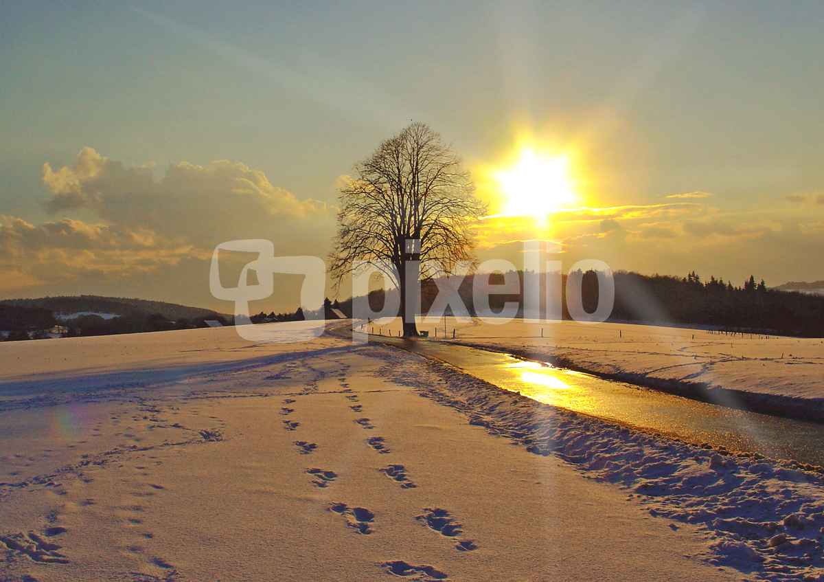 Wintersonnenwärme