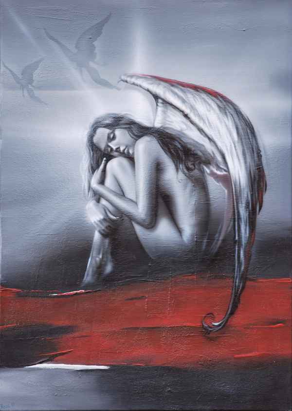 Angel of a red Cloud