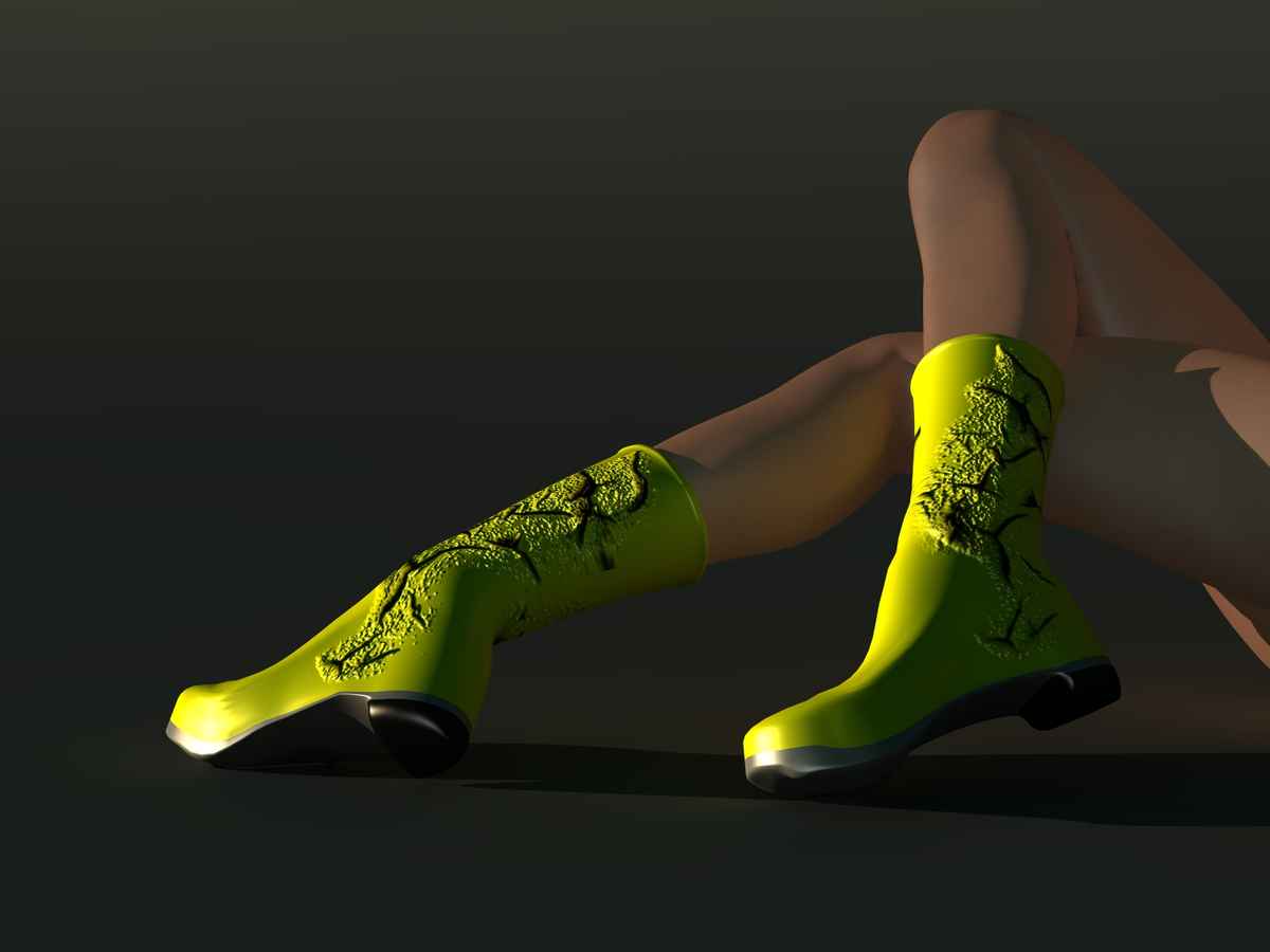Gelbe Gummistiefel