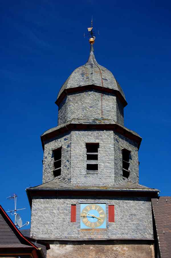 Luftkurort Braunfels, Mittelhessen, Uhrenturm Stadttor