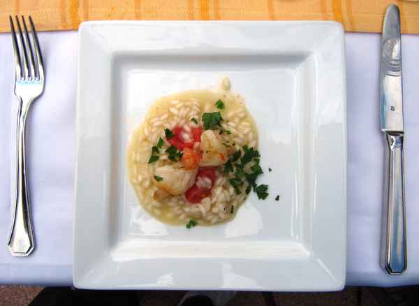 Reisrisotto mit Scampi