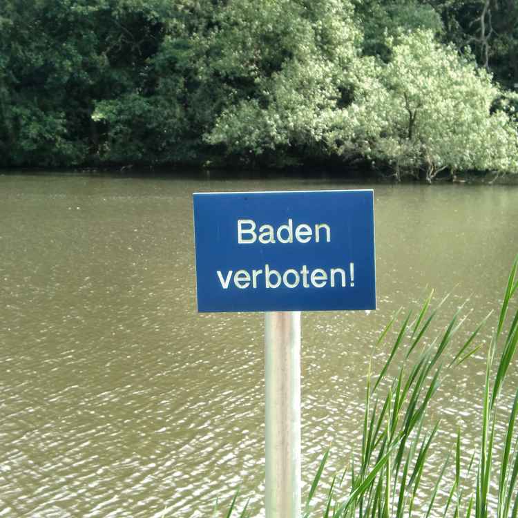 Baden verboten