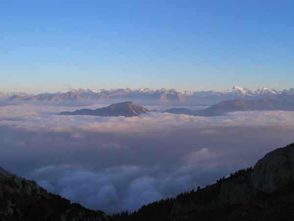 Nebelmeer im Abendlicht
