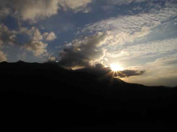 Wolkenstimmung im Gebirge