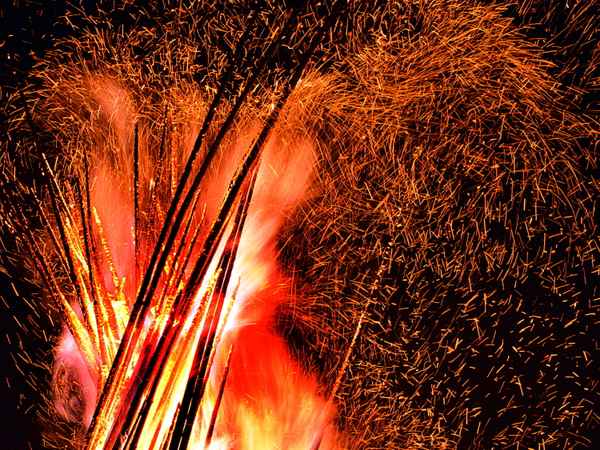 Höhenfeuer in Dobel