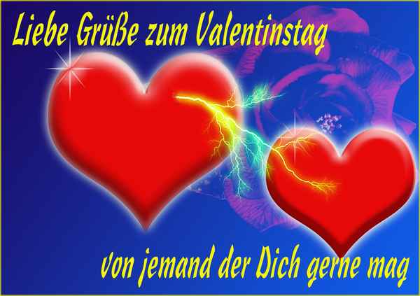 valentinskarte es hat gefunkt