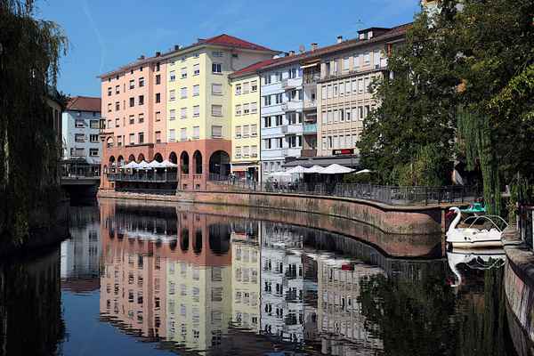 Enz Uferpromenade in Pforzheim