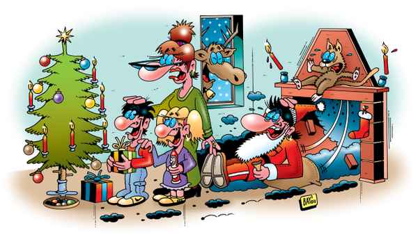 Der Weihnachtsmann sieht schwarz!
