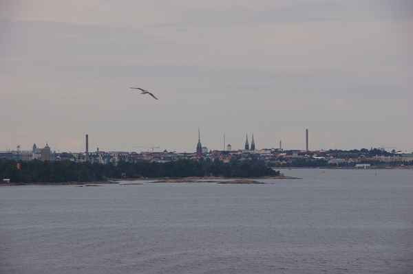 Blick auf die Bucht vor Helsinki