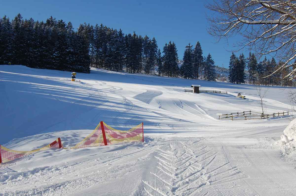 Frische Skipiste