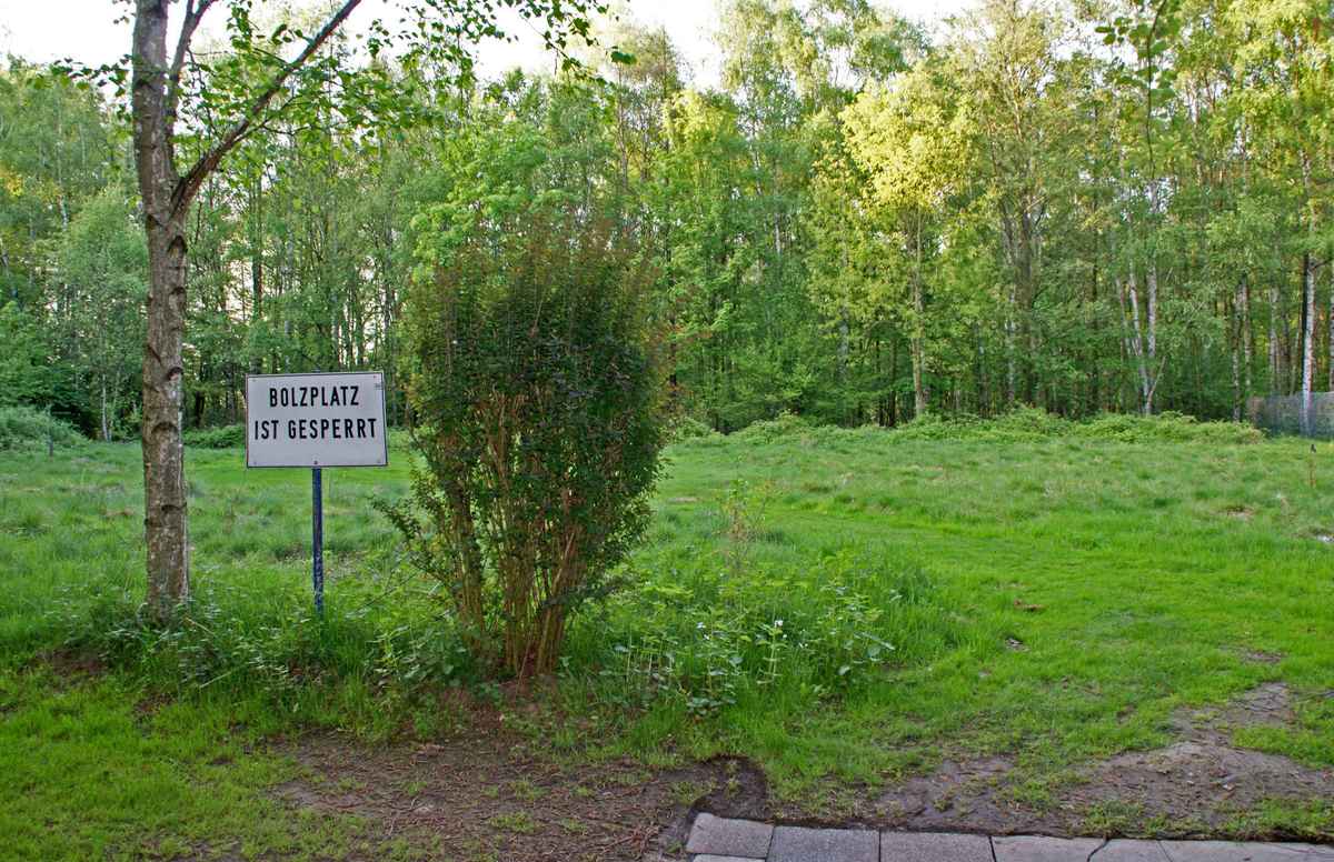 Der Bolzplatz ist gesperrt!