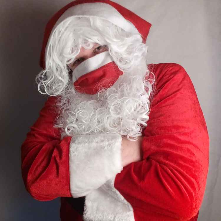 Santa mit Maske 2