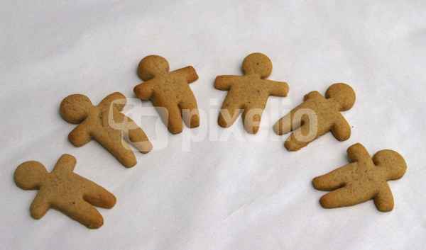 Plätzchenmännchen Halbkreis