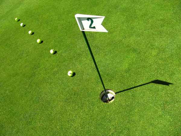 Übungen auf dem Putting-Grün 1