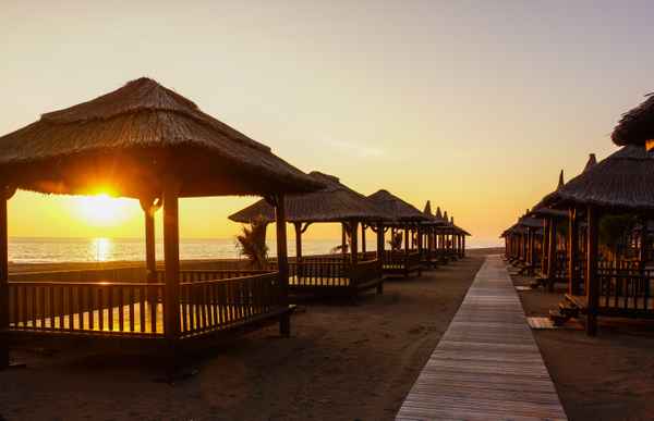 Sonnen-Tempel in der Abendsonne