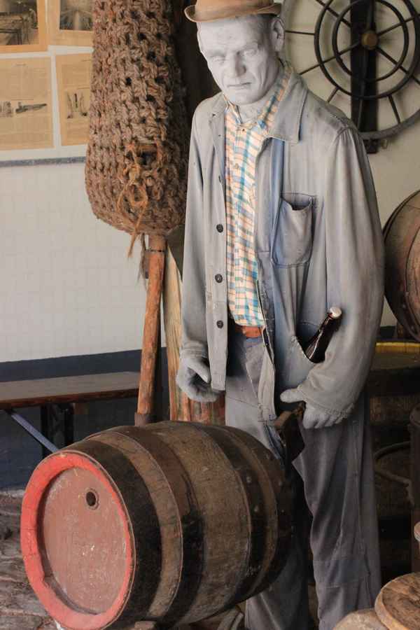 Bierbrauer im Museum