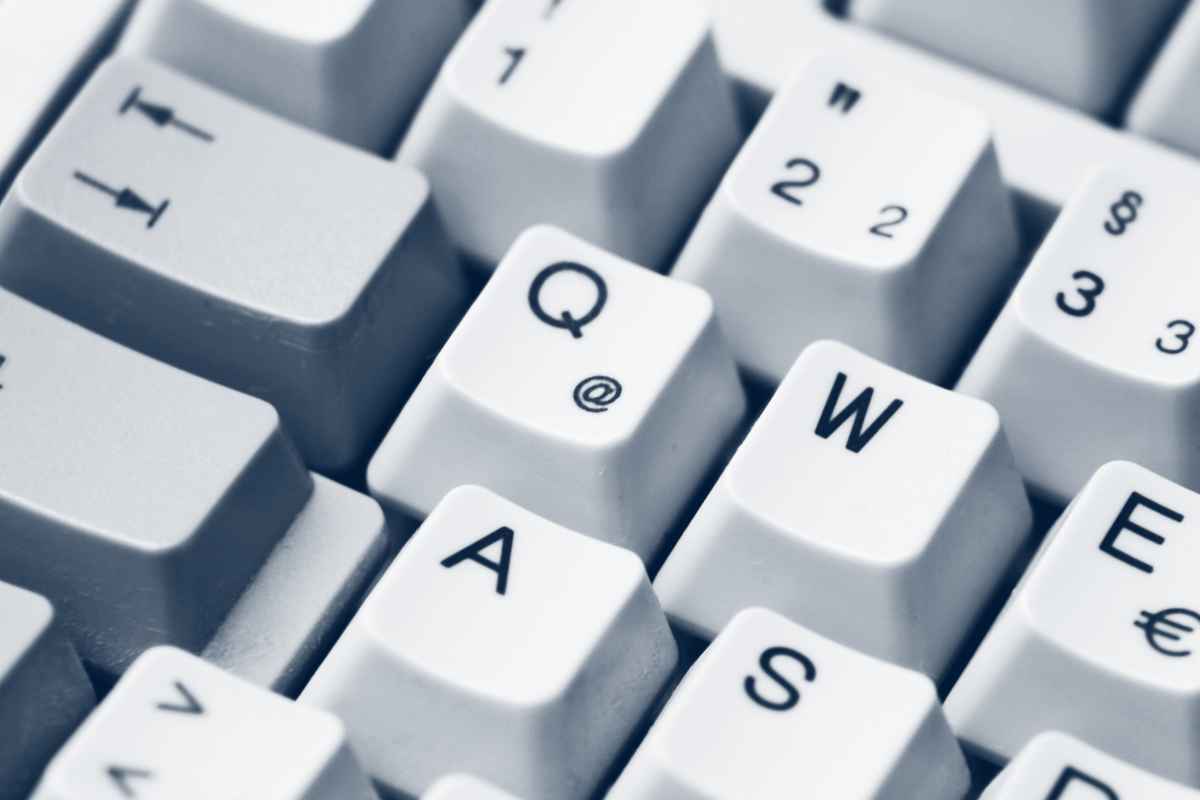 Detail von der Tastatur - Adventskalender Verlosung