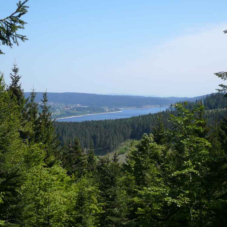 Blick vom Äulemer Kreuz auf den Schuchsee