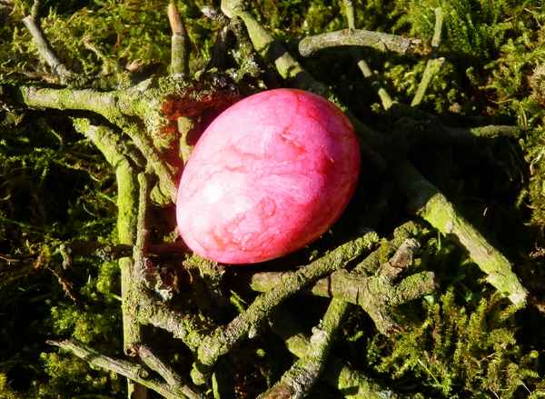 Osternest in pink