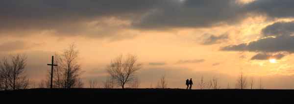 Romantischer Sonnenuntergang