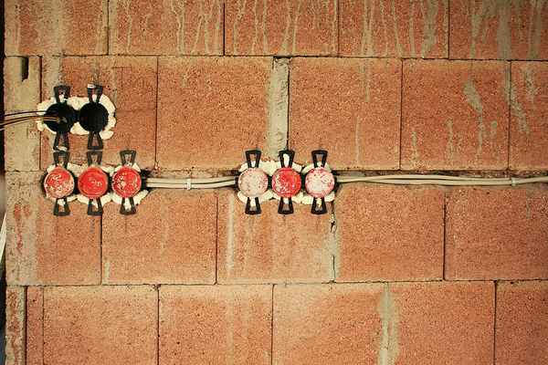 Neubau: der Elektriker war schon da