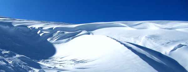 Schnee-Dünen