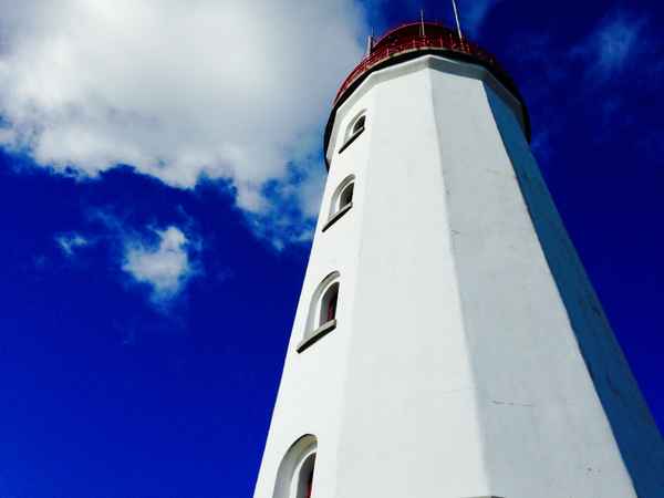 Leuchtturm Dornbusch im Herbst 2016