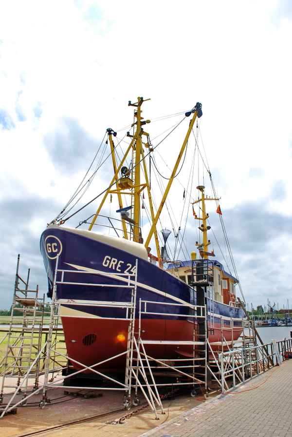 Auf dem Trockendock