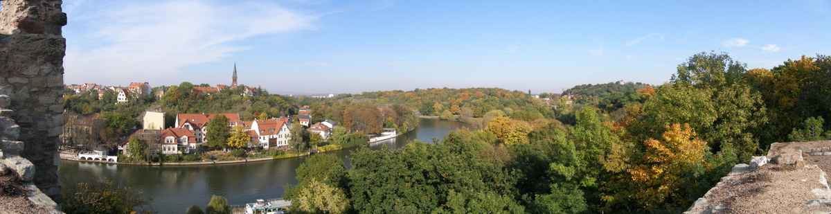 Ausblick Burg Giebichenstein (Halle/S.)