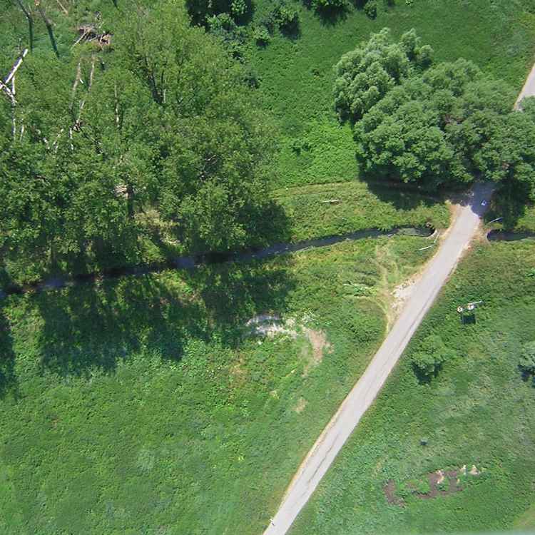 Luftaufnahme aus Modell