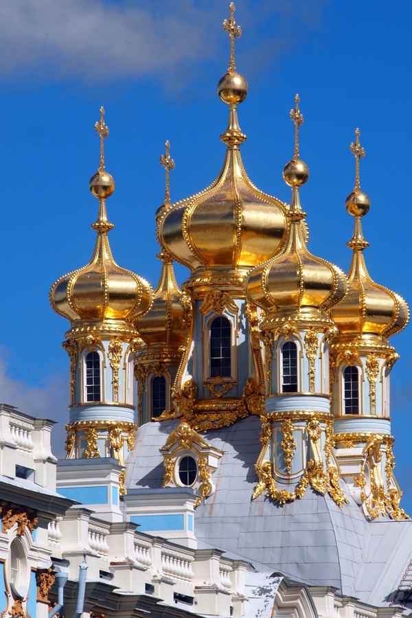 Detail der Schlosskirche im Peterhof