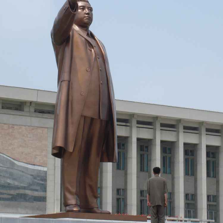 Statue Kim Il Sung in Pjöngjang Nordkorea